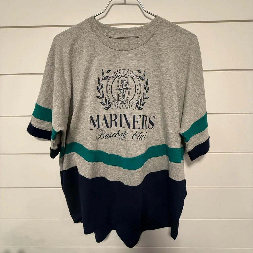 Seattle Mariners Oversized Graphic Tee MLB Baseball Shirt Womens Size M - Picture 2 of 5